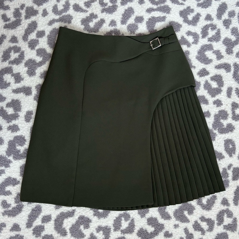 Karen Millen Dark Green Mini Skirt